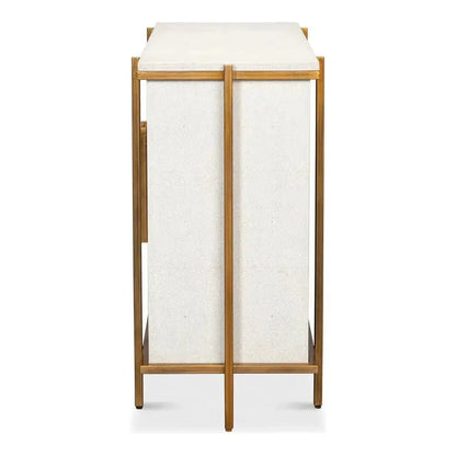 Blakely 2 Door Accent Cabinet Osprey White - LOOMLAN - Sarreid - Accent Cabinets