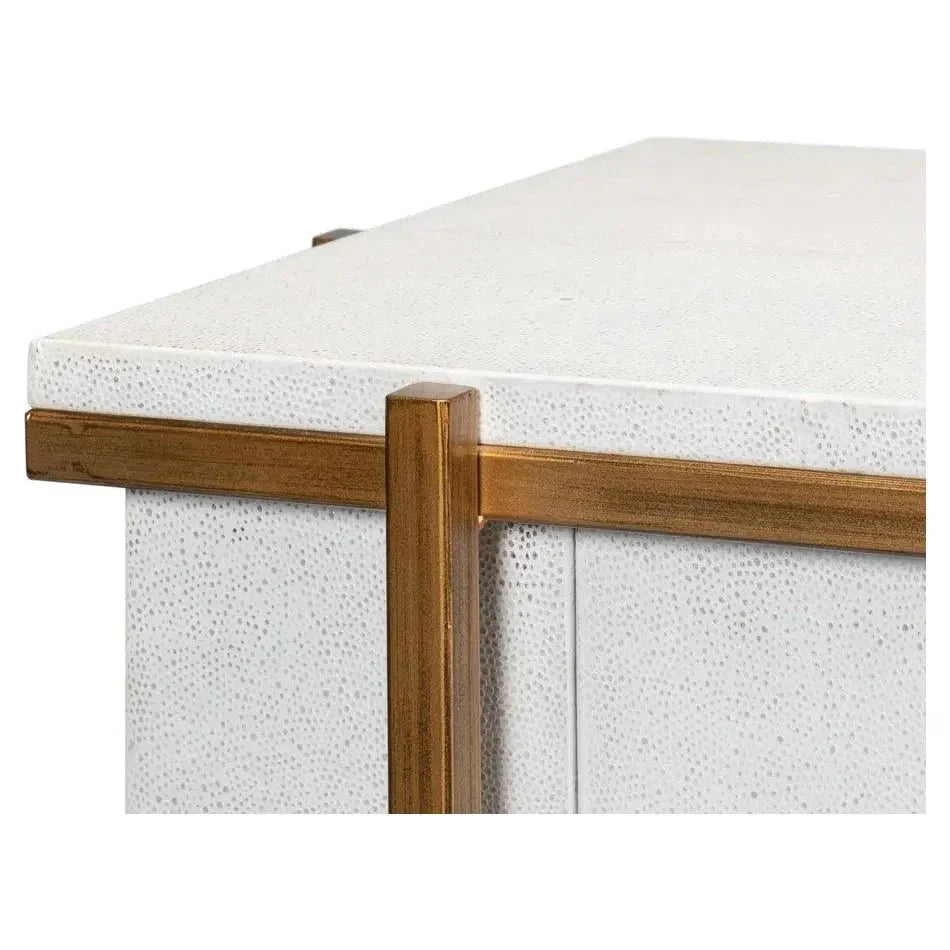 Blakely 2 Door Accent Cabinet Osprey White - LOOMLAN - Sarreid - Accent Cabinets