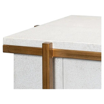 Blakely 2 Door Accent Cabinet Osprey White - LOOMLAN - Sarreid - Accent Cabinets