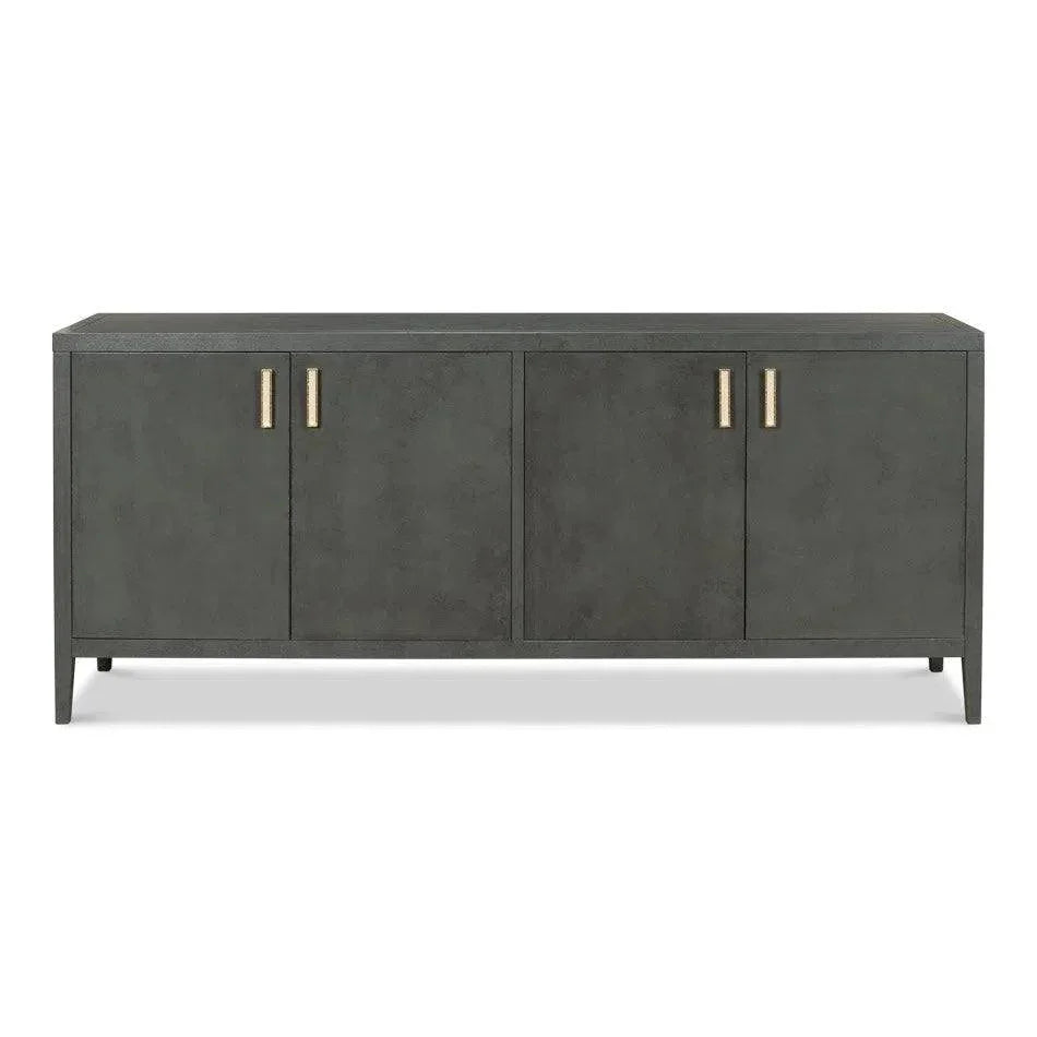 Blanco 4 Door Buffet Stone Grey - LOOMLAN - Sarreid - Sideboards