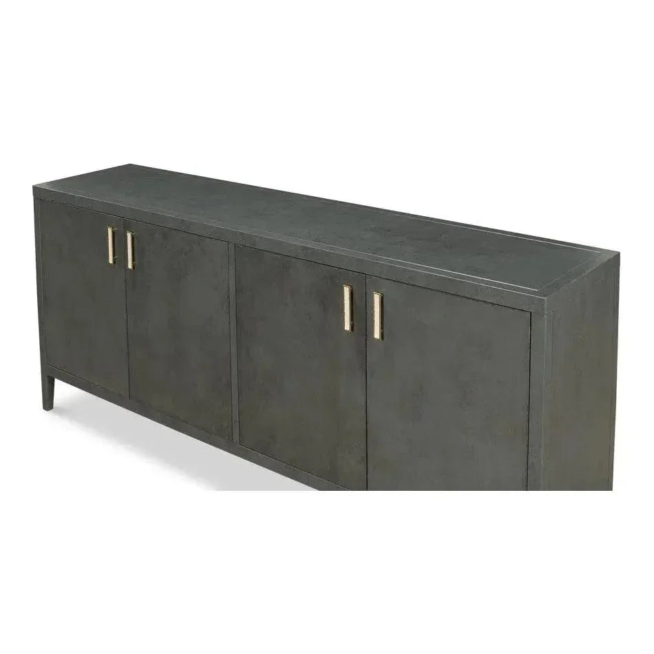 Blanco 4 Door Buffet Stone Grey - LOOMLAN - Sarreid - Sideboards