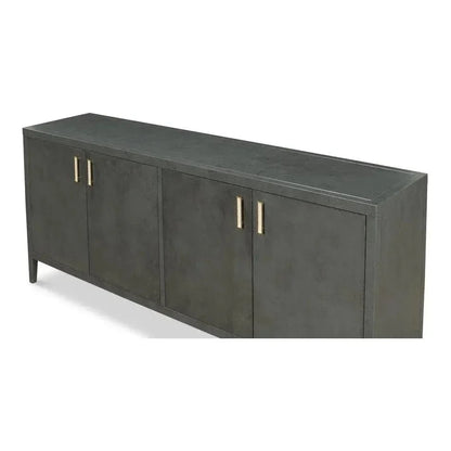 Blanco 4 Door Buffet Stone Grey - LOOMLAN - Sarreid - Sideboards