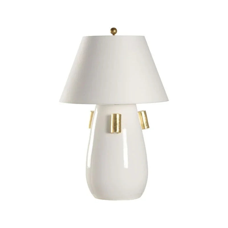 Blanco Italian Ceramic Made Table Lamp - LOOMLAN - Wildwood - Table Lamps