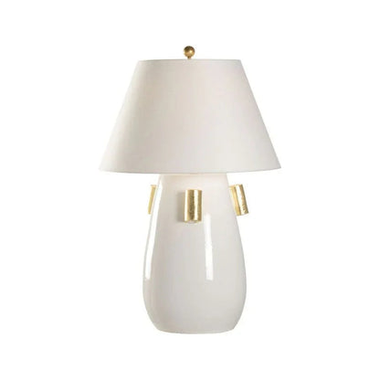 Blanco Italian Ceramic Made Table Lamp - LOOMLAN - Wildwood - Table Lamps