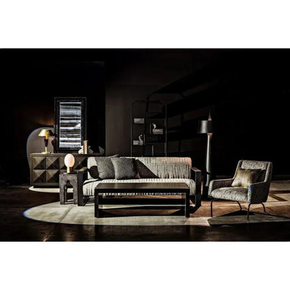 Blau Steel Table Lamp With Brass Finish - LOOMLAN - Noir - Table Lamps