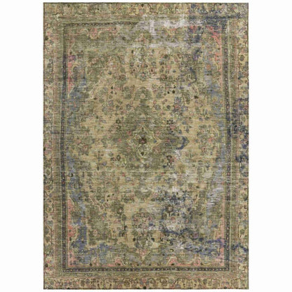 Blazura Aloe Washable Indoor - Outdoor Rug - LOOMLAN - LOOMLAN Rugs - Outdoor Rugs