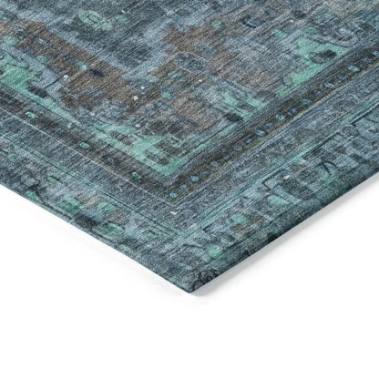 Blazura Blue Washable Indoor - Outdoor Rug - LOOMLAN - LOOMLAN Rugs - Outdoor Rugs