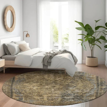 Blazura Brown Washable Indoor - Outdoor Rug - LOOMLAN - LOOMLAN Rugs - Outdoor Rugs