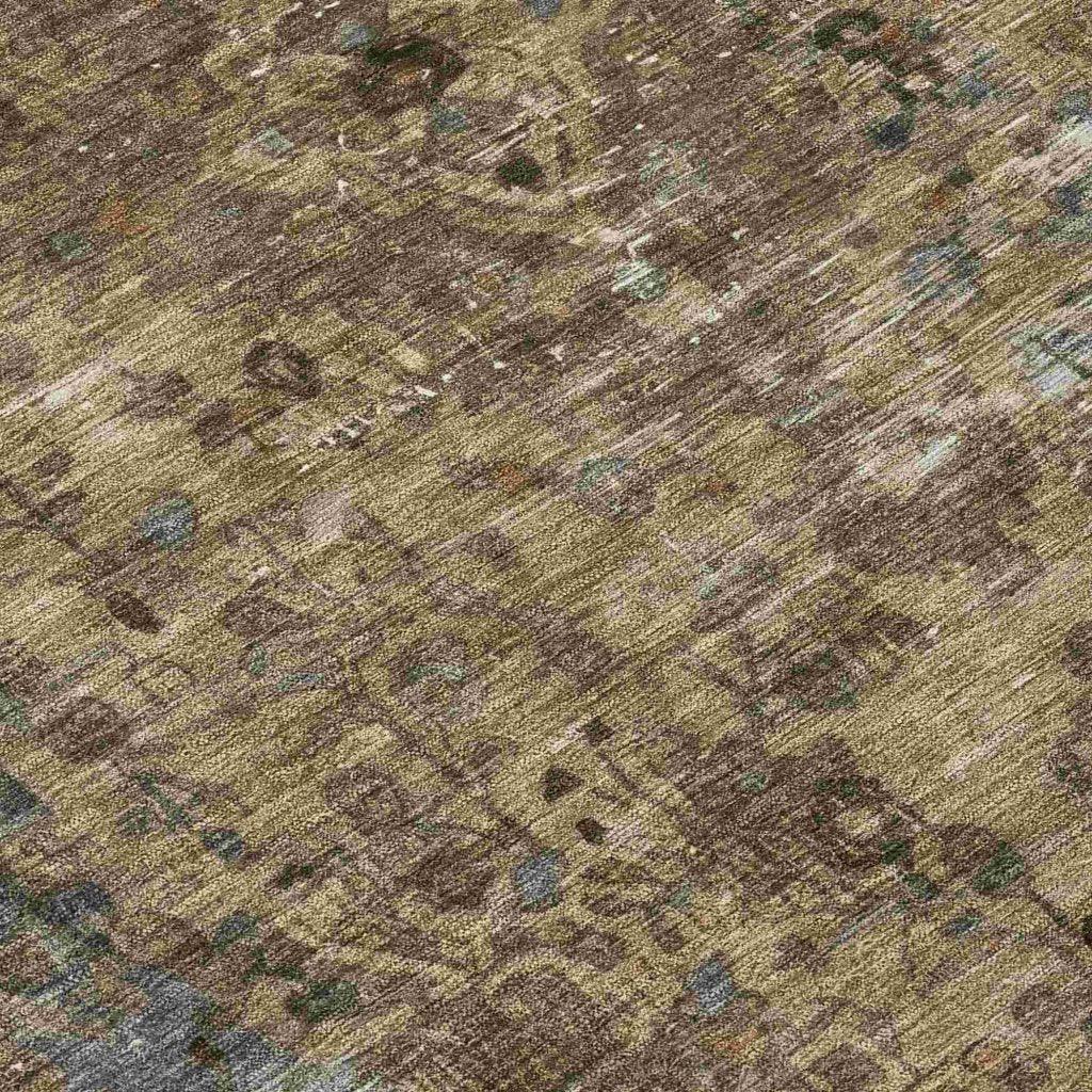 Blazura Brown Washable Indoor - Outdoor Rug - LOOMLAN - LOOMLAN Rugs - Outdoor Rugs