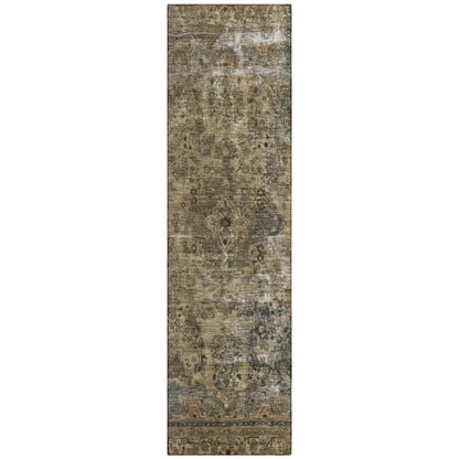 Blazura Brown Washable Indoor - Outdoor Rug - LOOMLAN - LOOMLAN Rugs - Outdoor Rugs