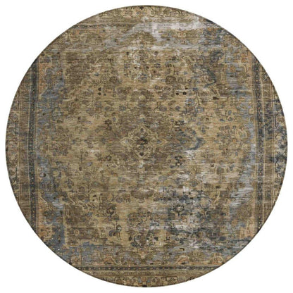 Blazura Brown Washable Indoor - Outdoor Rug - LOOMLAN - LOOMLAN Rugs - Outdoor Rugs