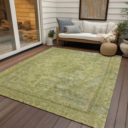 Blazura Green Washable Indoor - Outdoor Rug - LOOMLAN - LOOMLAN Rugs - Outdoor Rugs