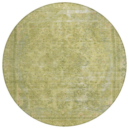 Blazura Green Washable Indoor - Outdoor Rug - LOOMLAN - LOOMLAN Rugs - Outdoor Rugs