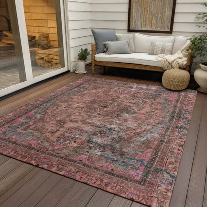Blazura Pink Washable Indoor - Outdoor Rug - LOOMLAN - LOOMLAN Rugs - Outdoor Rugs