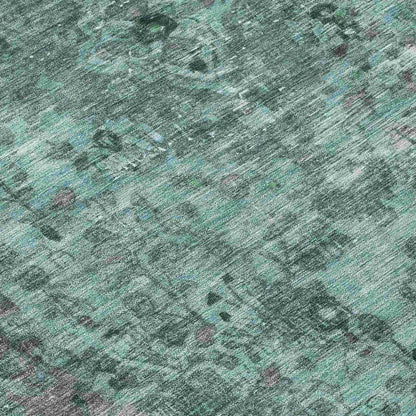 Blazura Teal Washable Indoor - Outdoor Rug - LOOMLAN - LOOMLAN Rugs - Outdoor Rugs