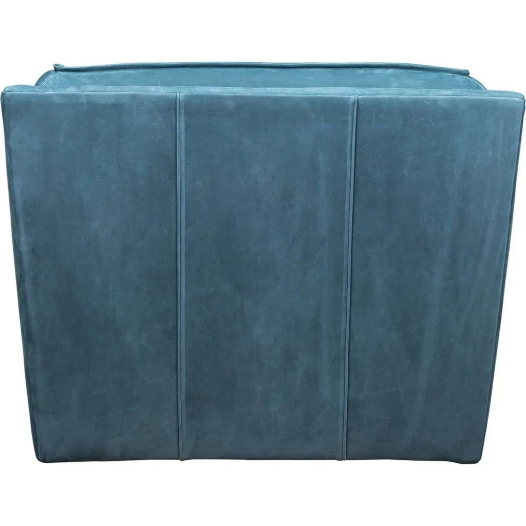 Bleeker Leather Made Swivel Chair - LOOMLAN - Olivia + Quinn - Club Chairs