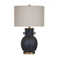 Bleene Black Ceramic Table Lamp - LOOMLAN - Bassett Mirror - Table Lamps