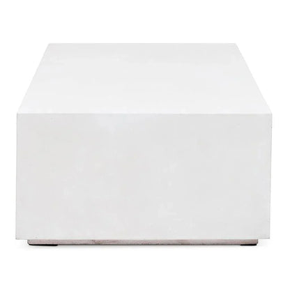 Bloc Concrete Outdoor Rectangular Coffee Table-Outdoor Coffee Tables-Urbia-LOOMLAN