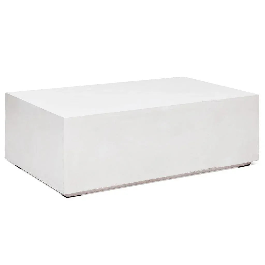 Bloc Concrete Outdoor Rectangular Coffee Table-Outdoor Coffee Tables-Urbia-LOOMLAN