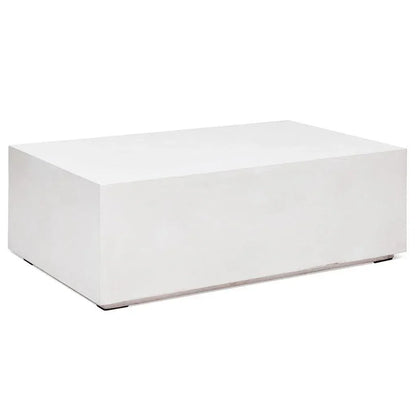 Bloc Concrete Outdoor Rectangular Coffee Table-Outdoor Coffee Tables-Urbia-LOOMLAN
