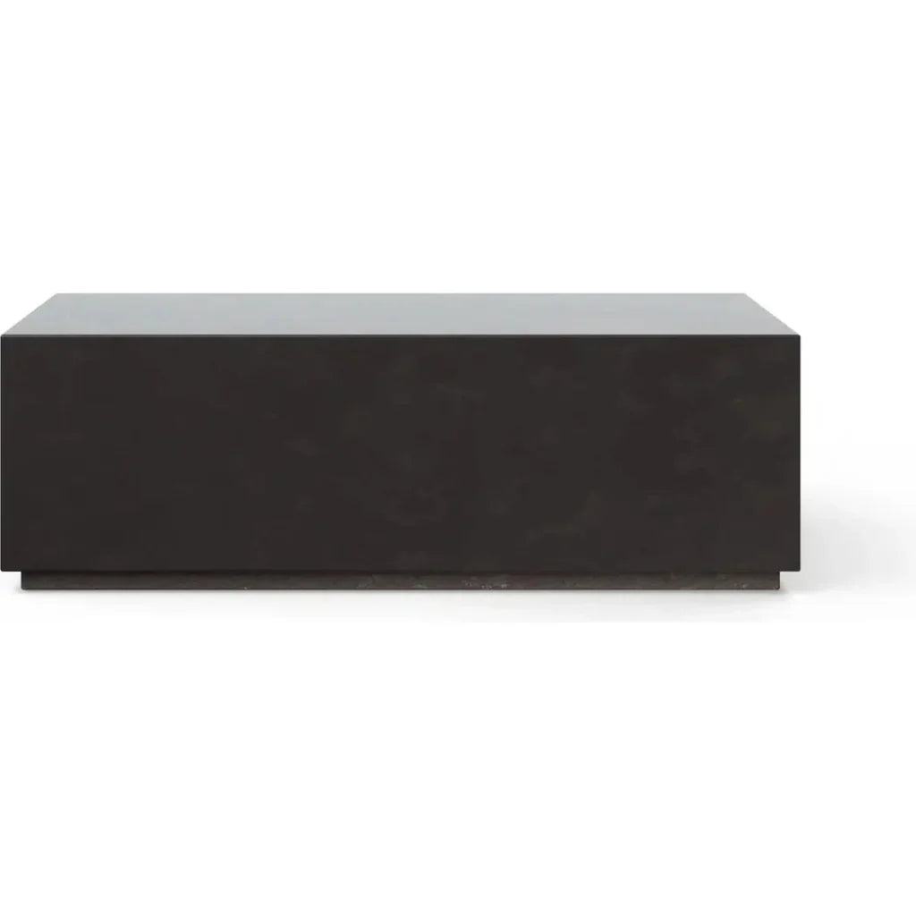Bloc Concrete Outdoor Rectangular Coffee Table-Outdoor Coffee Tables-Urbia-LOOMLAN