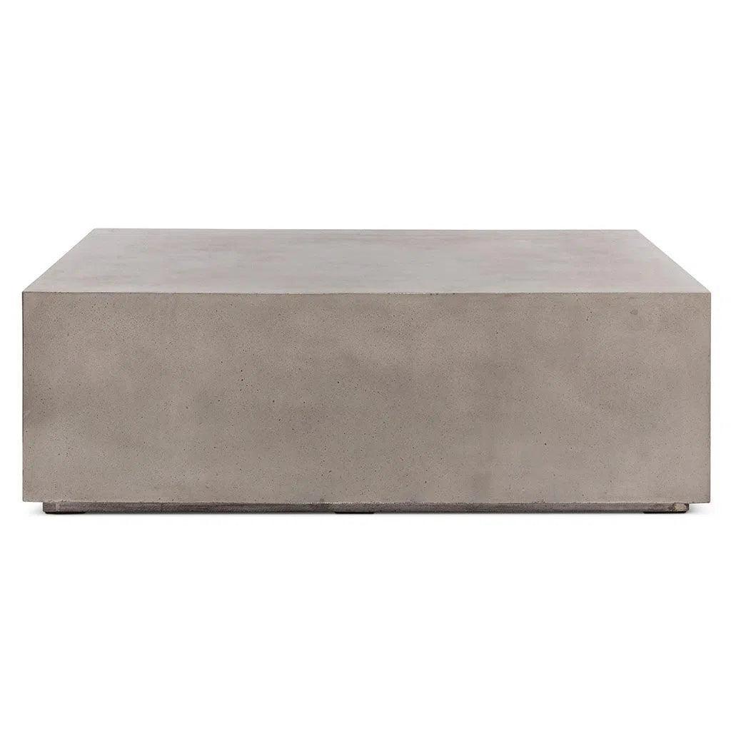 Bloc Concrete Outdoor Rectangular Coffee Table-Outdoor Coffee Tables-Urbia-LOOMLAN