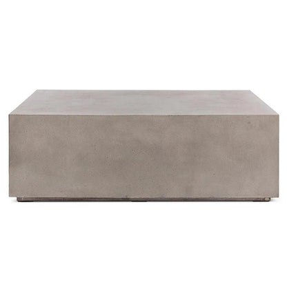 Bloc Concrete Outdoor Rectangular Coffee Table-Outdoor Coffee Tables-Urbia-LOOMLAN