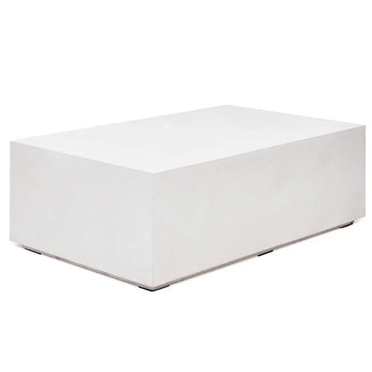 Bloc Concrete Outdoor Rectangular Coffee Table-Outdoor Coffee Tables-Urbia-LOOMLAN