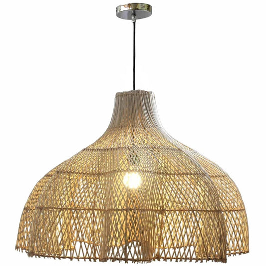 Bloom Natural Rattan Wicker Hanging Lamp - LOOMLAN - Artesia - Chandeliers