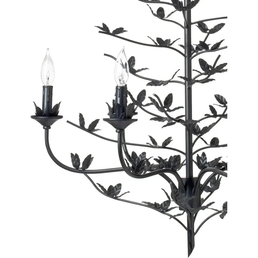 Blooming Candle Style Black Crystal Chandelier - LOOMLAN - Jamie Young - Chandeliers