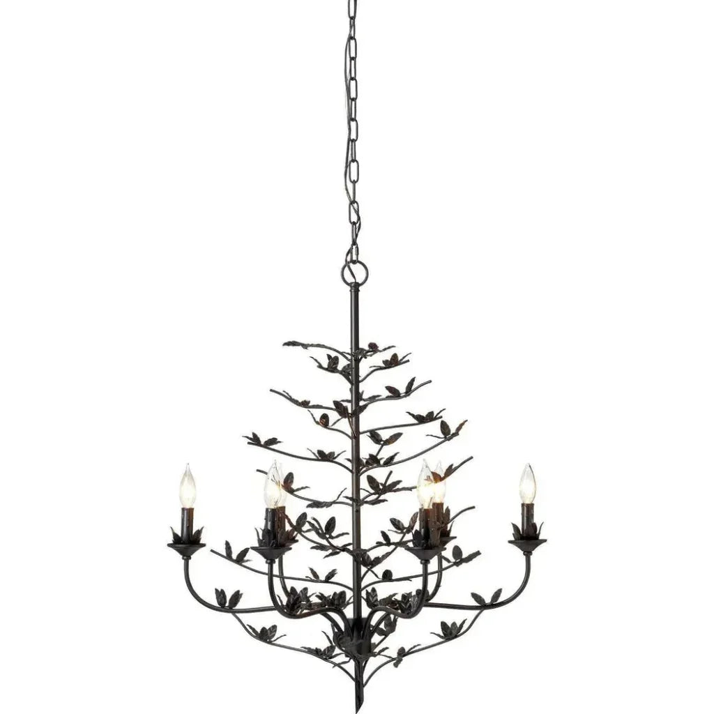 Blooming Candle Style Black Crystal Chandelier - LOOMLAN - Jamie Young - Chandeliers