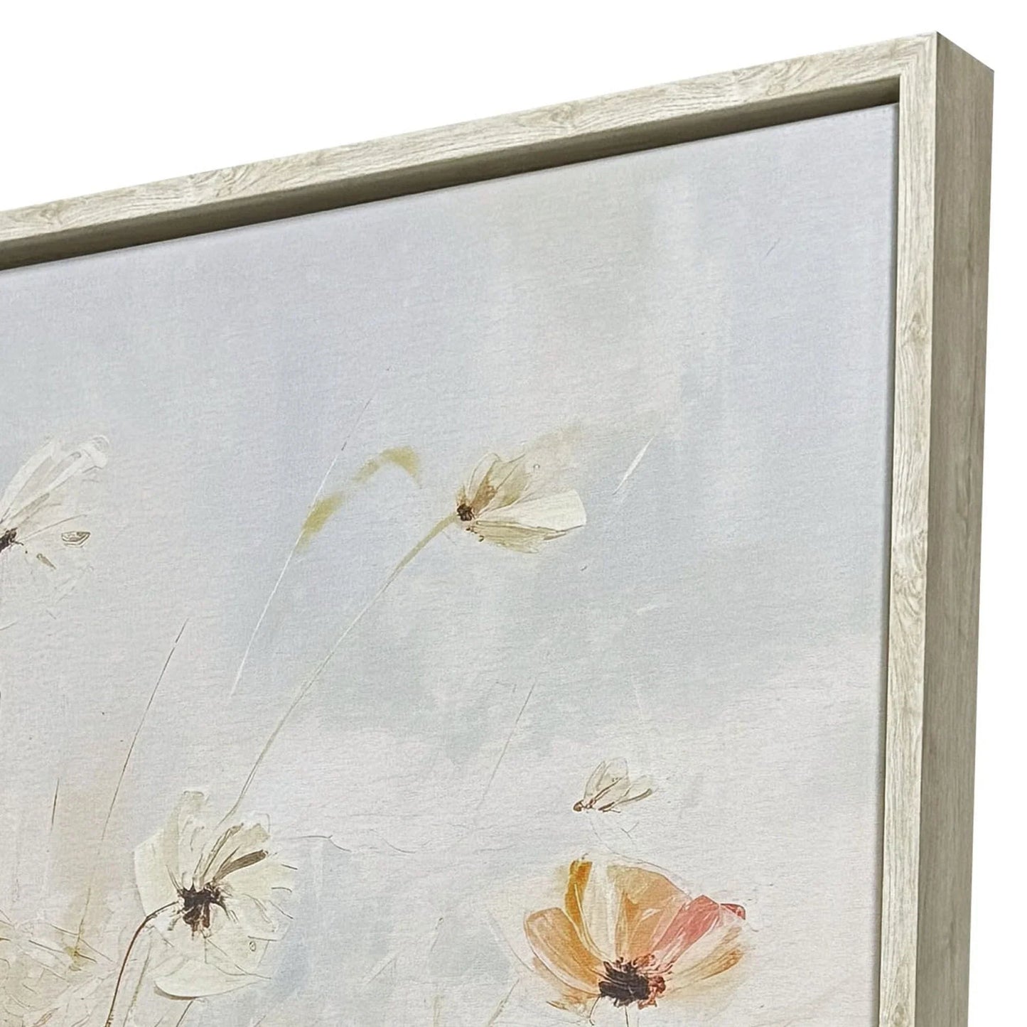 Blooms in the Meadow Blue Canvas Art