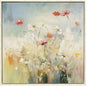 Blooms in the Meadow Blue Canvas Art