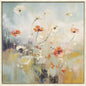 Blooms in the Meadow Blue Canvas Art