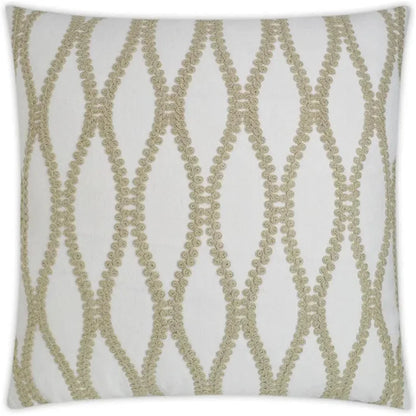 Blossom Off - White Throw Pillow With Insert - LOOMLAN - D.V. Kap - Throw Pillows