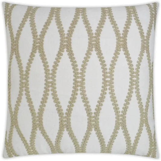 Blossom Off - White Throw Pillow With Insert - LOOMLAN - D.V. Kap - Throw Pillows