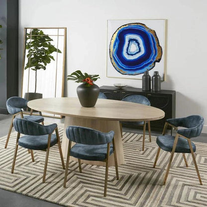 Blue Agate Wall Art - 48" x 48" with Gold Frame-Framed Wall Art-SUNPAN-LOOMLAN