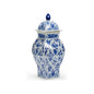 Blue And White Covered Ceramic Vase - LOOMLAN - Chelsea House - Vases & Jars