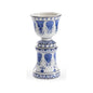 Blue And White Pedestal Mounted Jardiniere - LOOMLAN - Chelsea House - Planters