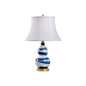 Blue And White Swirl Gold - Tone Finial Table Lamp - LOOMLAN - Chelsea House - Table Lamps