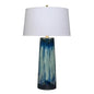 Blue Ceramic Brushstroke Table Lamp - LOOMLAN - Jamie Young - Table Lamps