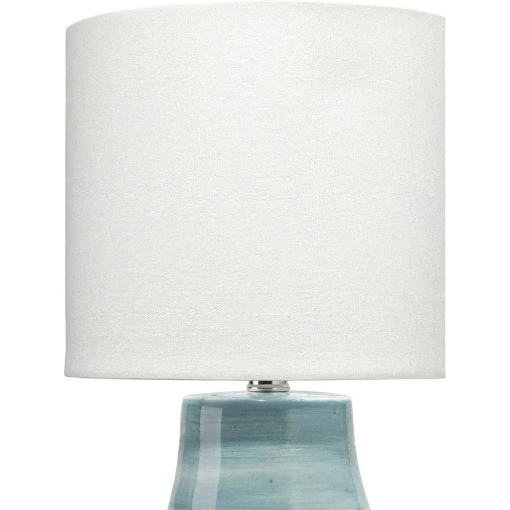 Blue Ceramic Cottage Table Lamp - LOOMLAN - Jamie Young - Table Lamps