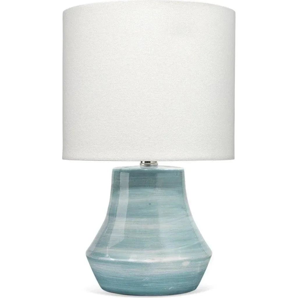 Blue Ceramic Cottage Table Lamp - LOOMLAN - Jamie Young - Table Lamps