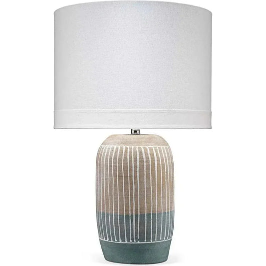 Blue Ceramic Flagstaff Table Lamp - LOOMLAN - Jamie Young - Table Lamps