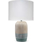 Blue Ceramic Flagstaff Table Lamp - LOOMLAN - Jamie Young - Table Lamps