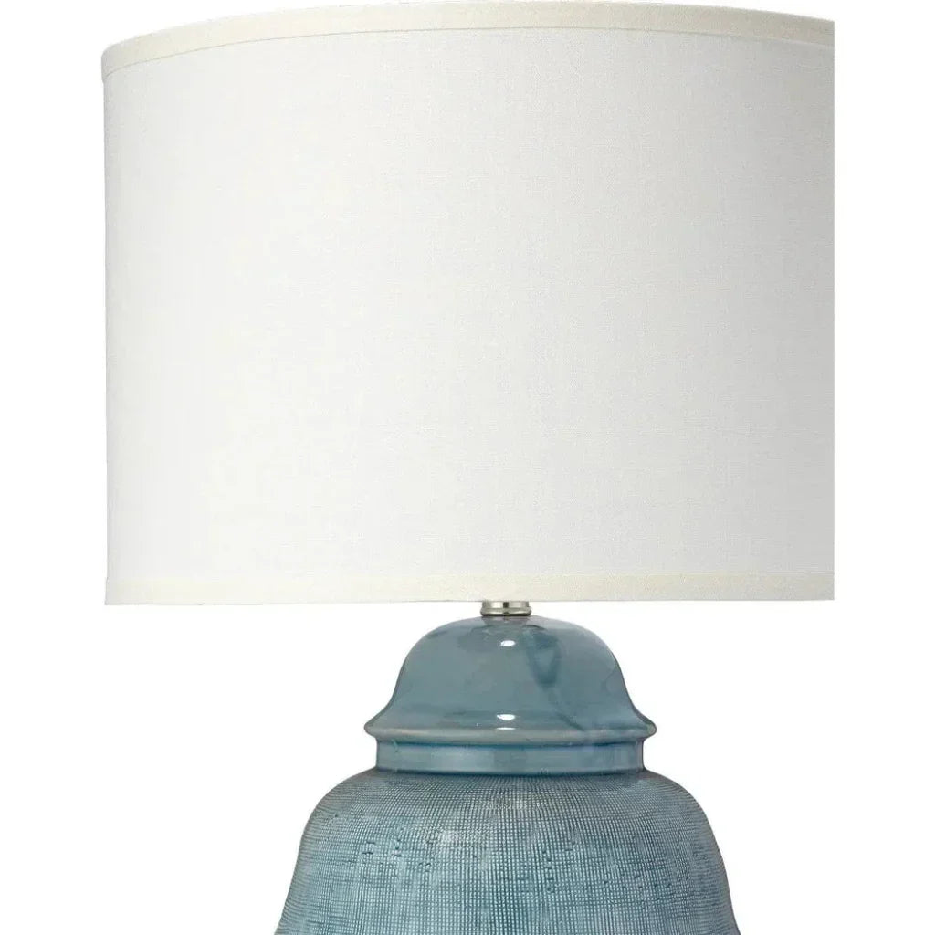 Blue Ceramic Kaya Table Lamp - LOOMLAN - Jamie Young - Table Lamps