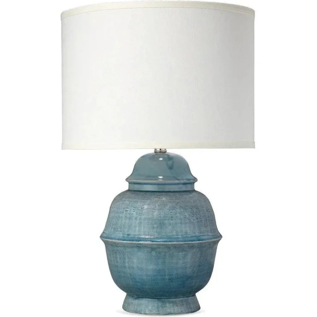 Blue Ceramic Kaya Table Lamp - LOOMLAN - Jamie Young - Table Lamps