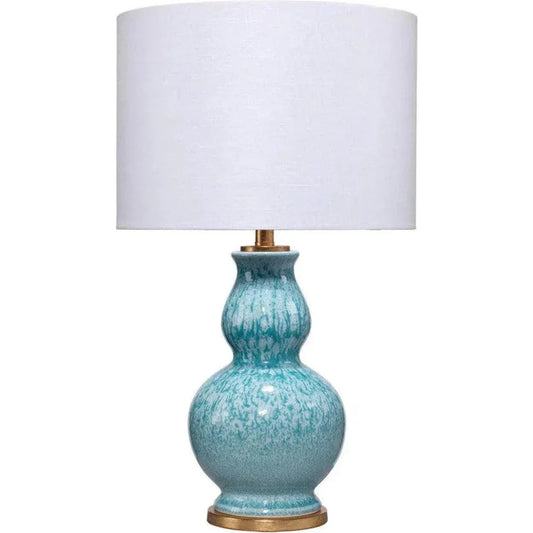 Blue Ceramic Whitney Table Lamp - LOOMLAN - Jamie Young - Table Lamps