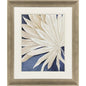 Blue Dry Palms Glass Front Framed Wall Art