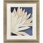 Blue Dry Palms Glass Front Framed Wall Art